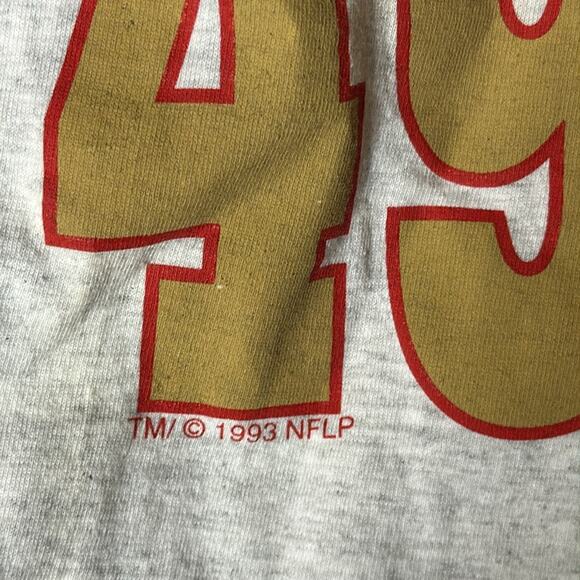 The game vintage 1993 49ers long sleeve hooded tee - Picture 3 of 7